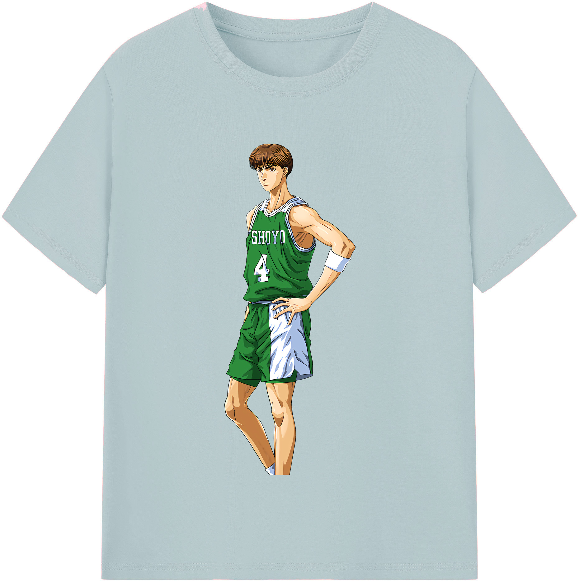 SLAM DUNK／スラムダンク 綿100％半袖Tシャツ（フロントプリント）